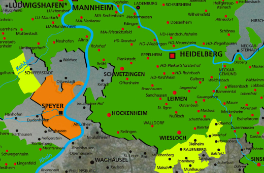 Die Karte der Kurpfalz, Edition II